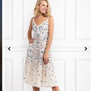 Needle & Thread wildflower sequin midi dress